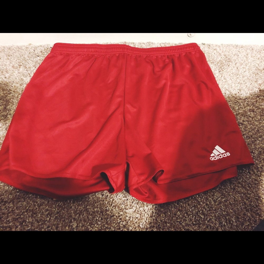 Men’s Adidas red shorts